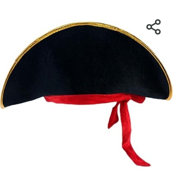 New Pirate  Captain Hat and Eyepatch - Picture 3 of 5